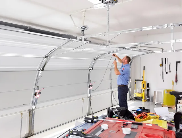 Garage door cable repair service by Tallmadge Garage Door Repair in Tallmadge