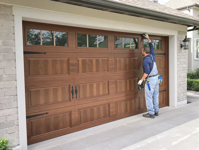 Custom garage door showcase by Tallmadge Garage Door Repair in Tallmadge