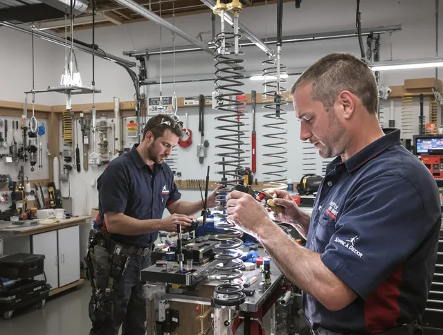 Garage door spring repair service by Tallmadge Garage Door Repair in Tallmadge